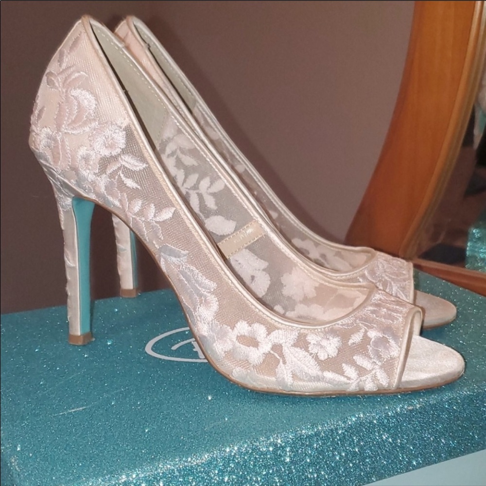 Betsey Johnson Bridal Heels,Something Blue Collect